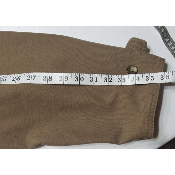 Lands' End Flannel Lined Brown Canvas Chore Field Jacket Coat Men's Size XL Tall - Picture 12 of 16